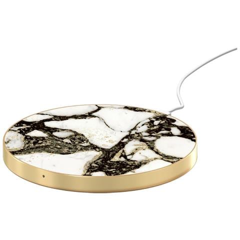 Caricatore Qi P. Smartphone /airpods 10w Calacatta Golden Marble, Multicolore - Foto 2
