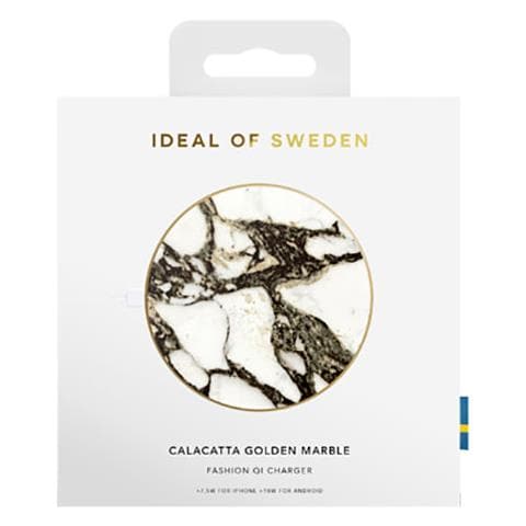 Caricatore Qi P. Smartphone /airpods 10w Calacatta Golden Marble, Multicolore - Foto 3