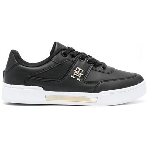 Th Prep Court Sneaker Sneakers Pelle Scarpe Donna Nero Eu 36, Fw0fw06859 0gl - Foto 2