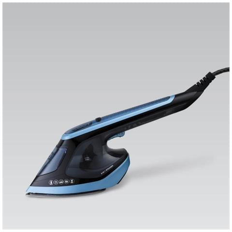 Mr-315c Stiratrice A Vapore Vapore Per Indumenti Portatile 0,18 L 1800 W Nero, Blu - Foto 3
