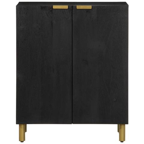 Credenza Nera 60x33x75 Cm In Legno Multistrato - Foto 3