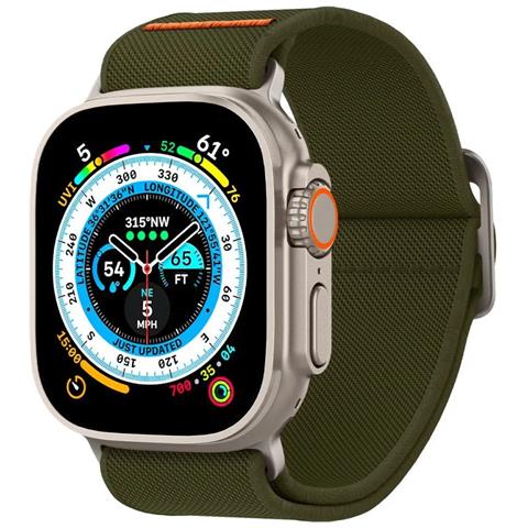 Cinturino In Tessuto Elasticizzato Fit Ultra Lite Verde Militare - Foto 1