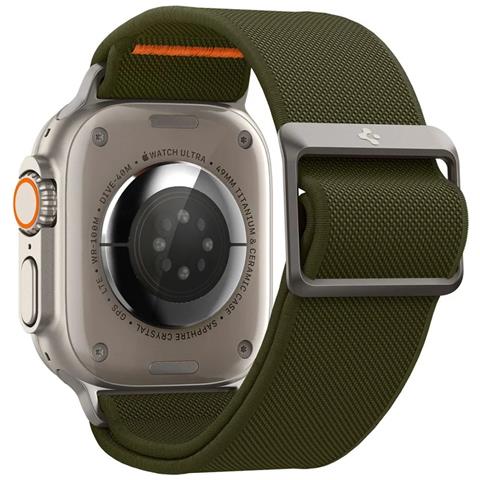 Cinturino In Tessuto Elasticizzato Fit Ultra Lite Verde Militare - Foto 2