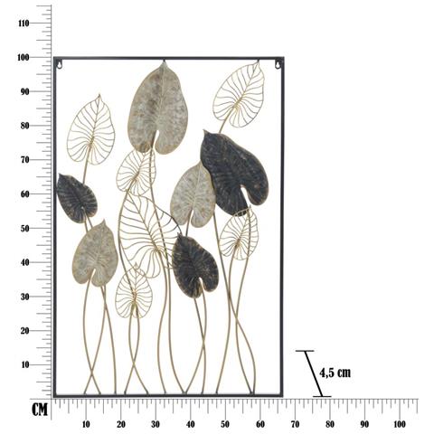 Decorazione In Metallo 3d Foglia 12 - Multicolore - Metallo - 66x4,5x100 Cm - Foto 7