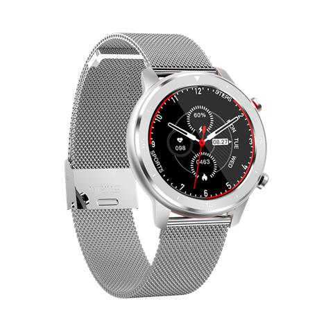 IJ-VOOM CLASSIC-SLV smartwatch e orologio sportivo 3,3 cm (1.3") IPS 32 mm Digitale 240 x 240 Pixel Touch screen Acciaio inox - Foto 2