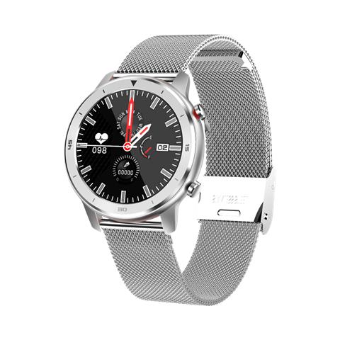 IJ-VOOM CLASSIC-SLV smartwatch e orologio sportivo 3,3 cm (1.3") IPS 32 mm Digitale 240 x 240 Pixel Touch screen Acciaio inox - Foto 1