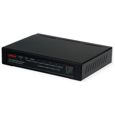 21.14.3524 switch di rete Gigabit Ethernet (10/100/1000) Supporto Power over Ethernet (PoE) Nero - Foto 3