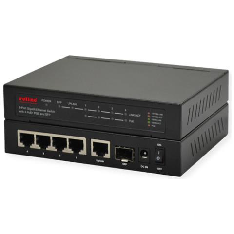 21.14.3524 switch di rete Gigabit Ethernet (10/100/1000) Supporto Power over Ethernet (PoE) Nero - Foto 1