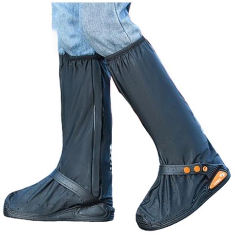 Copriscarpe Antipioggia Alti Impermeabili E Antiscivolo Per Uomo Black Xxl - Foto 1