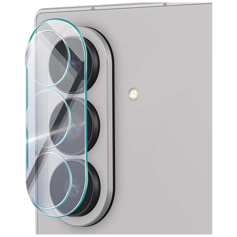 Protezione Obiettivo Fotocamera In Vetro Temperato Per Samsung Z Fold 7 Tripla Lente - Foto 2
