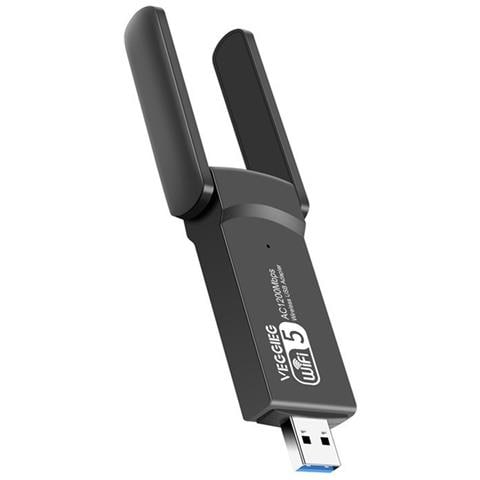 Adattatore Wifi Usb 3.0 A Doppia Antenna 5g Da 1200 Mbps Per Pc Portatili - Foto 3