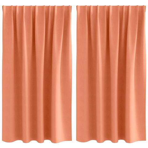 Tende con tende 2 pcs Terracotta 140x140cm Poliestere - Foto 1
