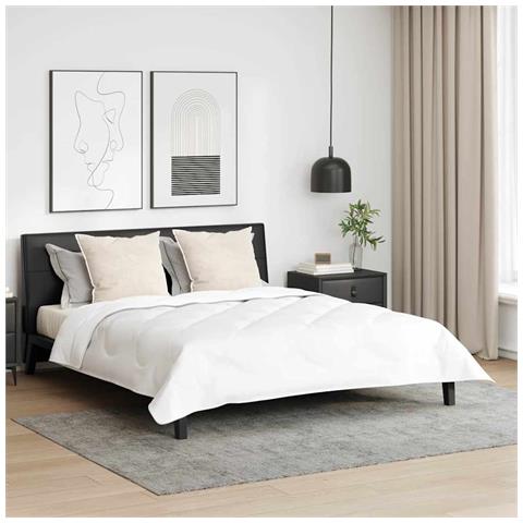 Piumone con Cuscini Altro 3 pcs Bianco 240 x 260 cm Microfibra - Foto 2