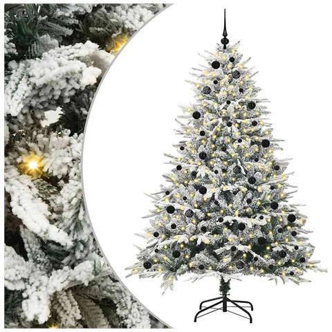 Albero di Natale artificiale preilluminato con set di palline - Foto 1