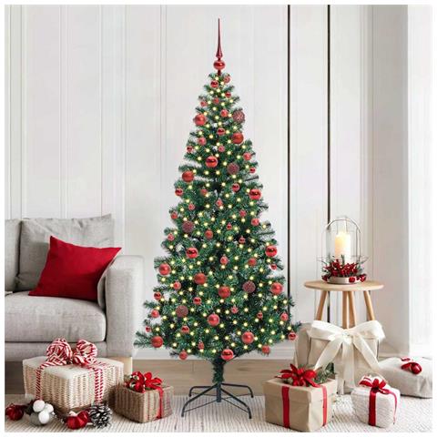 Albero di Natale artificiale con luci integrate Verde 180 cm - Foto 2