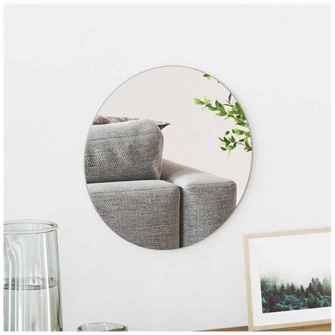 Specchio da parete Ø 30 cm vetro temperato - Foto 2