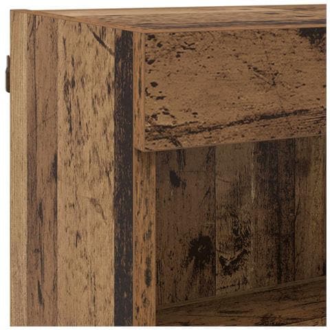 Mobile TV con luci a strisce a LED 8 pcs Legno vecchio Vetro - Foto 9