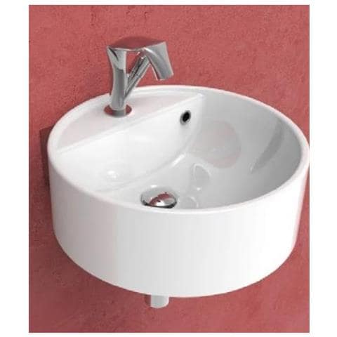 Lavabo Sospeso Flaminia Serie Twin In Ceramica Bianco 5050/s - 55 Cm Bianco A Magazzino - Foto 1