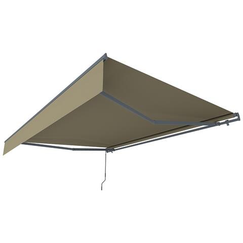 Adro Tenda Da Sole Manuale 3,95 X 3 M In Alluminio Con Telo Color Tortora - Foto 1
