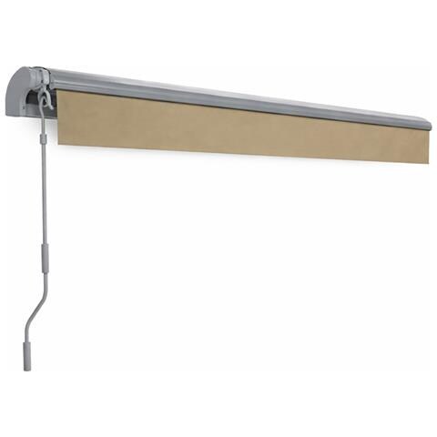 Adro Tenda Da Sole Manuale 3,95 X 3 M In Alluminio Con Telo Color Tortora - Foto 6