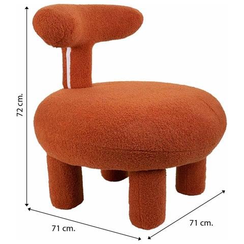 Poltrona Imbottita 71x71x72h Cm - Foto 8