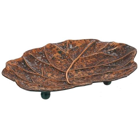 Foglia Decoro Dorato 37x31x5h - Foto 1