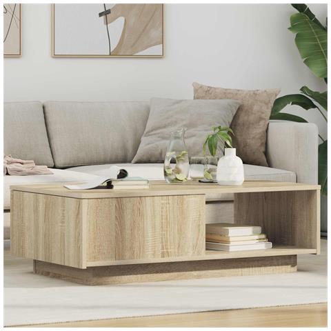 Tavolino da salotto con cassetto Rovere Sonoma 95 x 55 x 31 cm - Foto 2