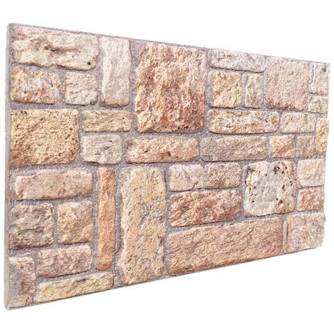 Pannelli da parete 10 pcs Marrone chiaro e bianco 100 x 50 cm - Foto 1