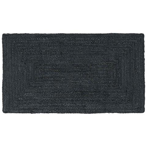 Tappeti per area Rettangolare Grigio Scuro 60 x 110 cm Juta - Foto 1