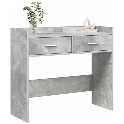 Tavolo consolle Grigio Cemento 90 x 35 x 80 cm - Foto 2