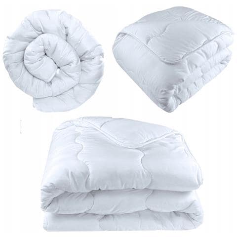 Piumino invernale in silicone - 200x220 cm - Bianco - Antiallergico - Leggero e piacevole al tatto - Foto 6