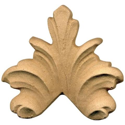 Fregio per Mobili in Pasta di Legno finitura Grezza 75x70 mm art. 03.4514 - Foto 2