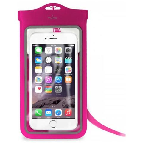 Cust Impermeabile IPX8 in Nylon Uni XLarge Smartphones Up To 5.7'' - ROSA - Foto 2