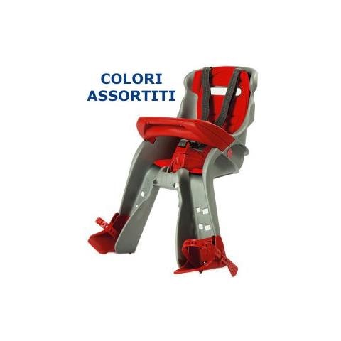 Seggiolino Bici Anteriore OKBABY Orion - Per Bambini 7 Mesi-15kg, Argento/Rosso, Norma UE - Foto 4