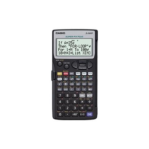 Fx-5800p. Fattore Di Forma: Tasca, Modello: Scientifico, Colore Del Prodotto: Nero. Tipo Batteria: Lr03. Peso: 150 G, Dimensioni (lxpxa) : 81.5 X 163 X 15.1 Mm - Fx-5800p - Foto 1