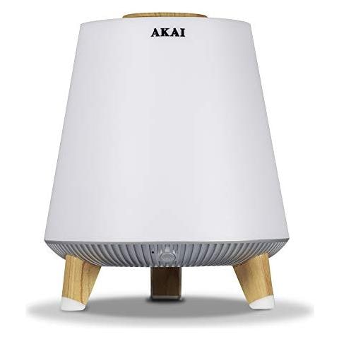 AKBT80 Speaker Bluetooth e Radio con luci a LED colorate Rifiniture in legno - Foto 1