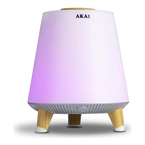 AKBT80 Speaker Bluetooth e Radio con luci a LED colorate Rifiniture in legno - Foto 2