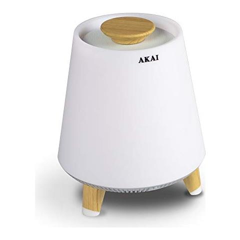 AKBT80 Speaker Bluetooth e Radio con luci a LED colorate Rifiniture in legno - Foto 5