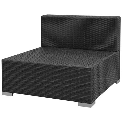 Set Divani Da Giardino Con Tettuccio 23 Pz Polirattan Marrone - Foto 2