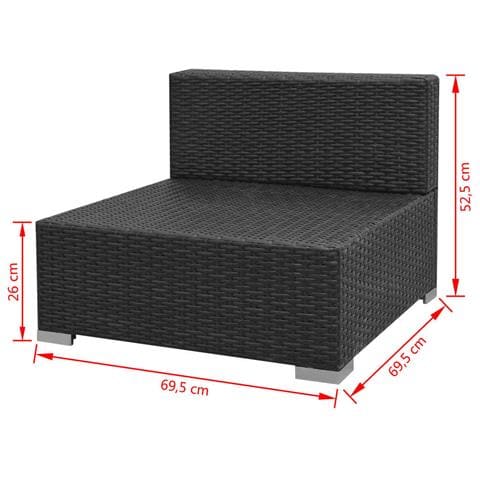 Set Divani Da Giardino Con Tettuccio 23 Pz Polirattan Marrone - Foto 10