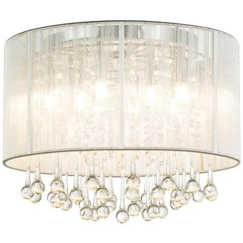 Plafoniera Led Cromo 29 x 40 x 40 cm Grigio Metallizzato - Foto 1