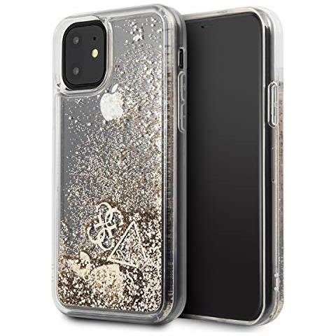 Guhcn61glhflgo Cover Glitter Hearts Collection Serie Per Iphone 11, Oro - Foto 1