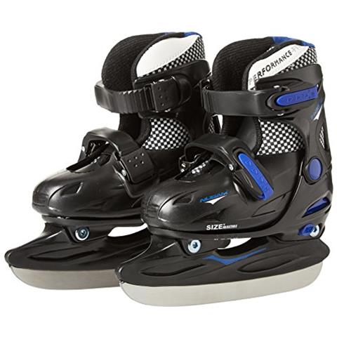 Pattini Per Bambini Da Hockey Su Ghiaccio Misura Regolabile Nero (nero / Blu) 2730 - Foto 1