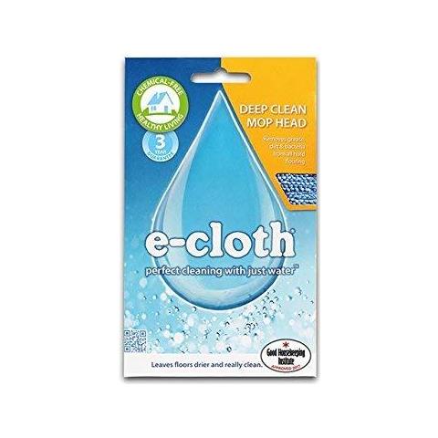 E-panno Pulito Profondo Capo Del Mop - Premium Microfibra. Sostituzione Testa Del Mop Per Il Deep Clean Mop. Utilizzare Solo Con Acqua Per La Pulizia Dei Pavimenti Privo Di Sostanze Chimiche. Perfetto Per Tutti I Tipi Di Pavimento. Blu. - Foto 2