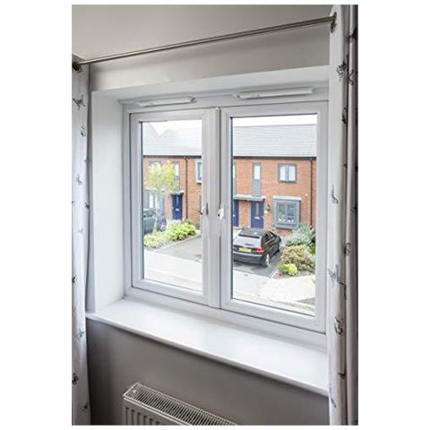 P-2ywhlck40n-wh Maniglie Per Finestra Universale Si Adatta A Destra O Sinistra Finestre Handed Mandrino 40mm Con Serratura Visi Pranzo Adatto Per Finestre Pvcu Finitura Bianca Confezione Da 2 - Foto 4