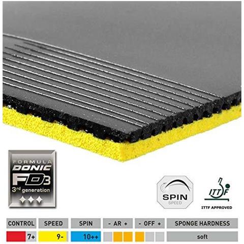 Acuda S3 Ping Pong Gomma (nero 18 Mm)  - Foto 2