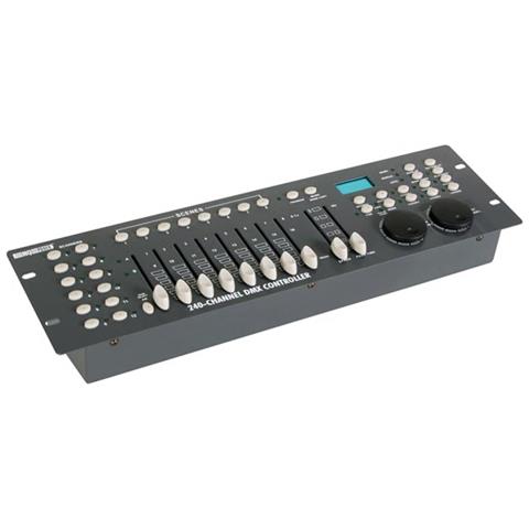 240-channel DMX controller with jog wheels, Cablato, Pulsanti, Nero, Grigio, ENG, Metallo, 12V DC - Foto 2