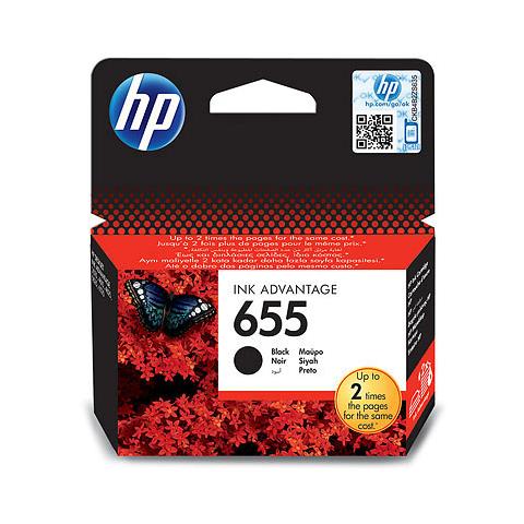 CZ109aE Cartuccia Ink Originale 655 Nero per HP Deskjet Ink Deskjet 3525 Capacità 550 Pagine - Foto 1