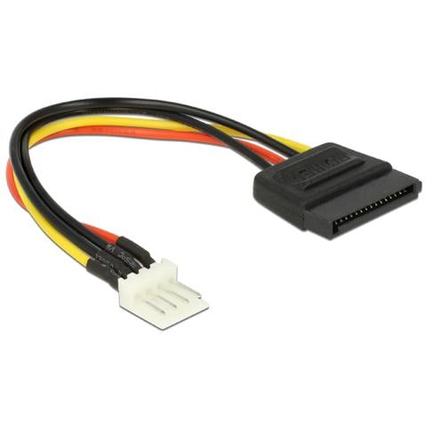 0.15m SATA 15p / 4p, SATA, Maschio / maschio, Dritto, Dritto, Nero, Rosso, Giallo, Sacchetto di politene - Foto 1