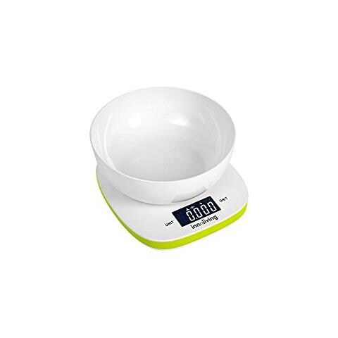 INN-132G Da tavolo Quadrato Bilancia da cucina elettronica Verde, Bianco bilancia da cucina - Foto 1